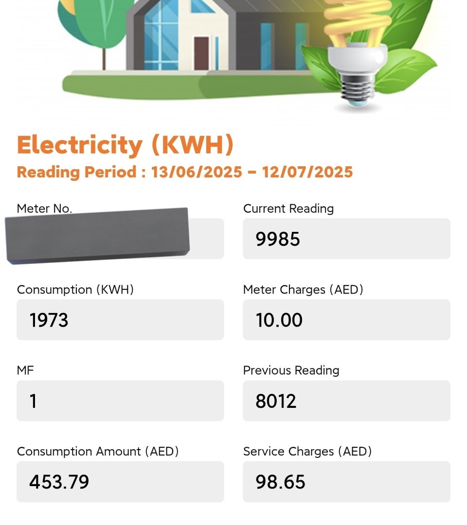 UAEで生活hした実際に夏にかかった電気料金と水道料金（光熱費）